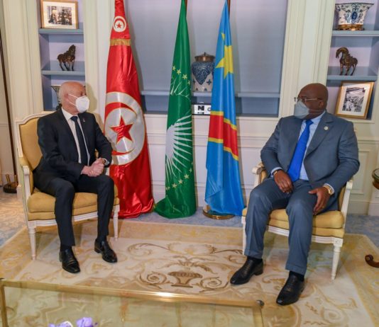 Le président Kaïs Saïed a rencontré Félix Tshisekedi, président de la RDC et de l’Union africaine.